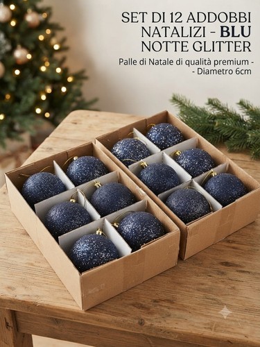 Palline natalizie set ø - natalizie, 12