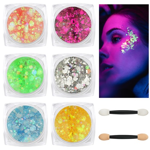 Fluorescente paillettes 6 - fluorescente, paillettes,