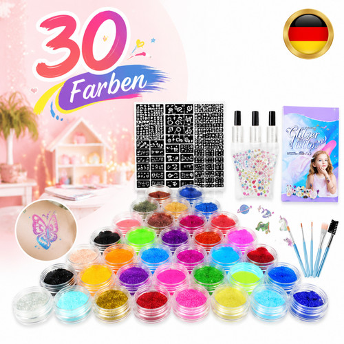 Set polvere glitterata - set, 30