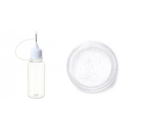 Polvere glitter bianca - polvere, 6g
