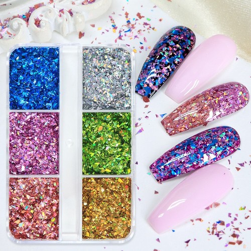 Griglie glitter nail - 6, art