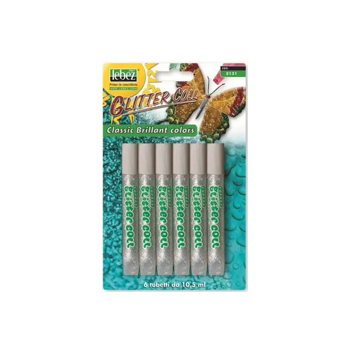 Colla glitter argento lebez - colla,