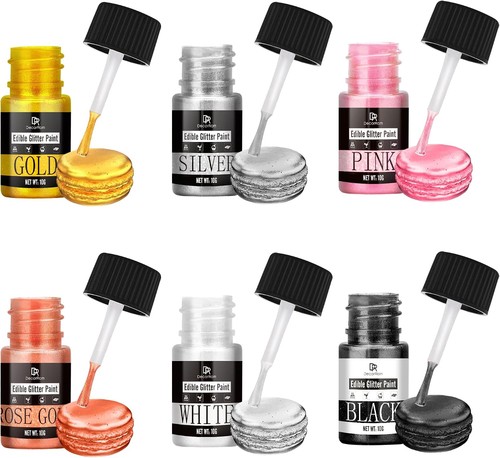 Edible glitter paint set - set, 6