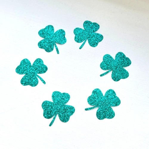 Trifoglio verde glitter - pz,