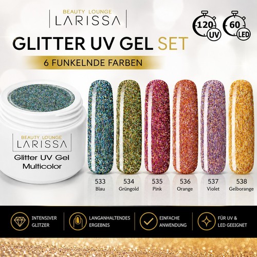 Glitter gel set - uv,