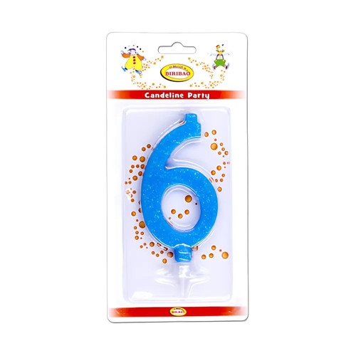 Candelina numero celeste - candelina,