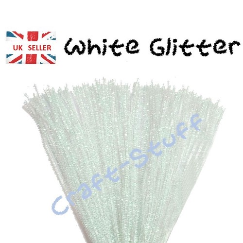 Bianco glitter tinsello - bianco, glitter/tinsello