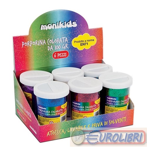 Porporina glitter 100gr colori - 100gr,