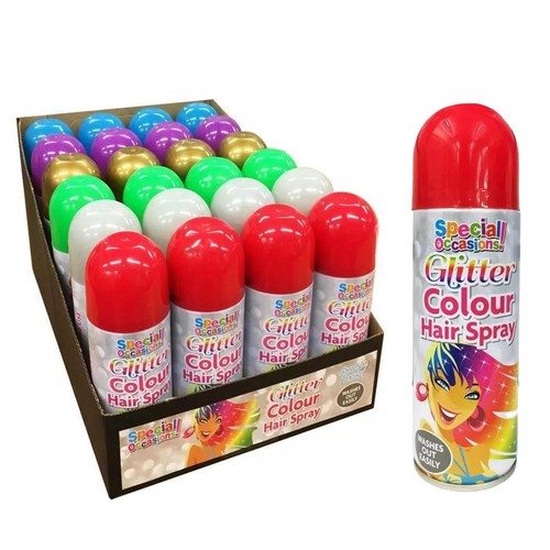Spray capelli multicolore - 6x,
