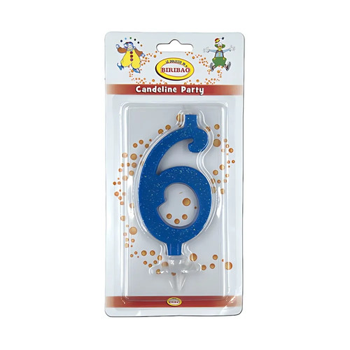 Candelina numero blu - candelina,